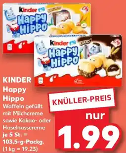 Kaufland KINDER Happy Hippo Angebot