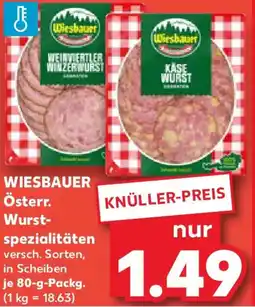 Kaufland WIESBAUER Österr. Wurstspezialitäten Angebot