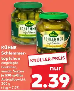 Kaufland KÜHNE Schlemmertöpfchen Angebot