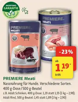Fressnapf PREMIERE Meati Angebot