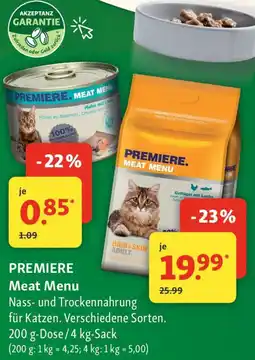 Fressnapf PREMIERE Meat Menu Angebot