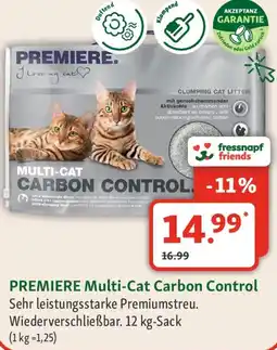 Fressnapf PREMIERE Multi-Cat Carbon Control Angebot