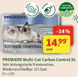 Fressnapf PREMIERE Multi-Cat Carbon Control XL Angebot