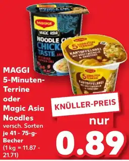 Kaufland MAGGI 5-Minuten Terrine oder Magic Asia Noodles Angebot