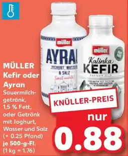 Kaufland MÜLLER Kefir oder Ayran Angebot