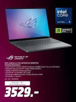 MediaMarkt ROG Zephyrus G16 (GU605CW-QR087W) Angebot