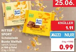 Kaufland RITTER SPORT Schokolade Bunte Vielfalt Angebot