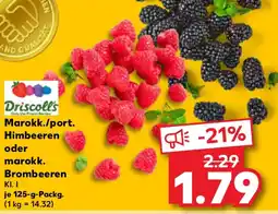 Kaufland Driscoll's Marokk./port. Himbeeren oder marokk. Brombeeren Angebot