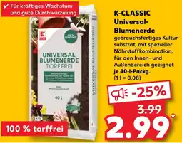 Kaufland K-CLASSIC Universal Blumenerde Angebot