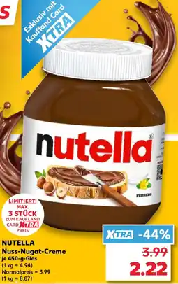 Kaufland NUTELLA Nuss-Nugat-Creme Angebot
