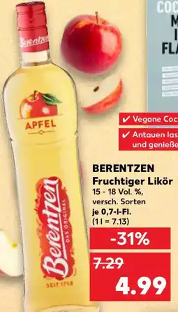 Kaufland BERENTZEN Fruchtiger Likör Angebot