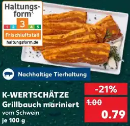 Kaufland K-WERTSCHÄTZE Grillbauch mariniert Angebot