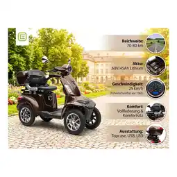 Netto Marken-Discount E-Seniorenmobil MAXXI 4.0 - Lithium Akku - 1000W - 25km/h - BRAUN Angebot