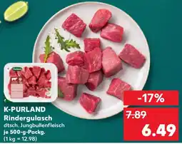Kaufland K-PURLAND Rindergulasch Angebot