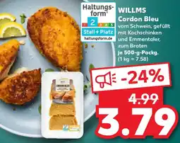 Kaufland WILLMS Cordon Bleu Angebot