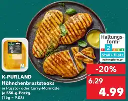Kaufland K-PURLAND Hähnchenbruststeaks Angebot