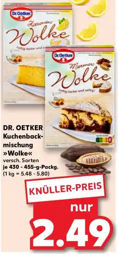 Kaufland DR. OETKER Kuchenbackmischung Wolke Angebot