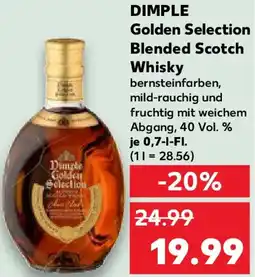 Kaufland DIMPLE Golden Selection Blended Scotch Whisky Angebot