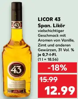 Kaufland LICOR 43 Span. Likör Angebot