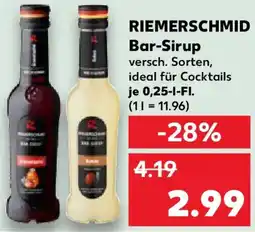Kaufland RIEMERSCHMID Bar-Sirup Angebot