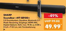 Kaufland SHARP Soundbar HT-SB100 Angebot