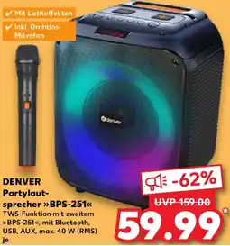 Kaufland DENVER Partylautsprecher BPS-251 Angebot