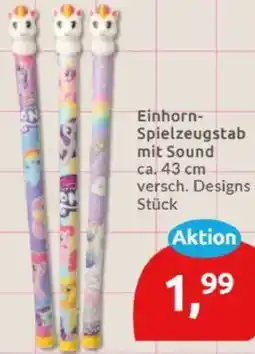 Budni Einhorn Spielzeugstab mit Sound Angebot