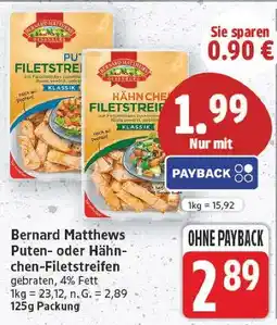 E-Center Bernard matthews puten-filetstreifen Angebot