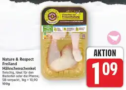 E-Center Nature & respect freiland hähnchenschenkel Angebot