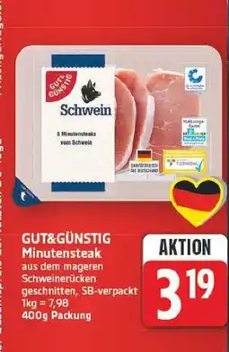 E-Center Gut&günstig minutensteak Angebot