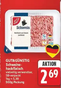 E-Center Gut&günstig schweinehackfleisch Angebot