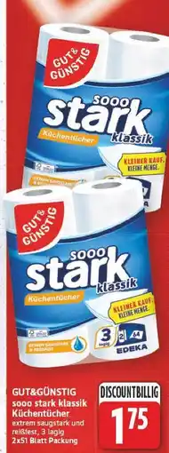 E-Center Gut&günstig sooo stark klassik küchentücher Angebot