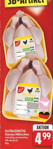 E-Center Gut&günstig ganzes hähnchen Angebot