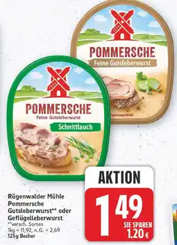E-Center Rügenwalder mühle gutsleberwurst Angebot