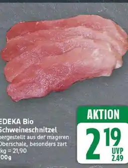 E-Center Edeka bio schweineschnitzel Angebot