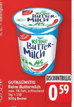 E-Center Gut&günstig reine buttermilch Angebot