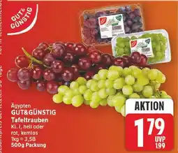 E-Center Gut&günstig tafeltrauben Angebot