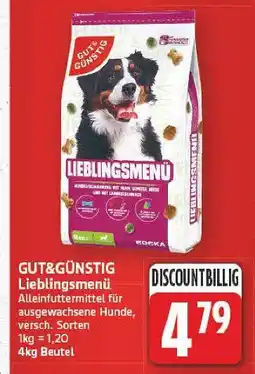 E-Center Gut&günstig lieblingsmenü Angebot