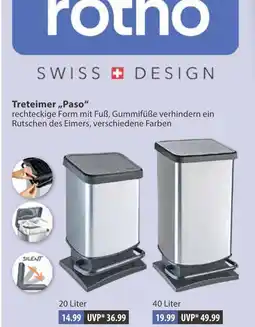 V Markt Rotho treteimer „paso“ 20 liter Angebot