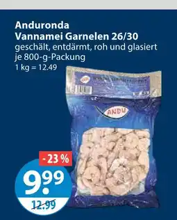 V Markt Anduronda vannamei garnelen 26/30 Angebot