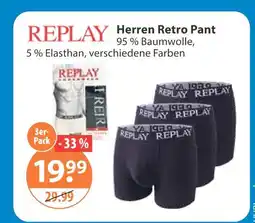 V Markt Replay herren retro pant Angebot