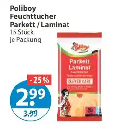 V Markt Poliboy feuchttücher parkett / laminat Angebot