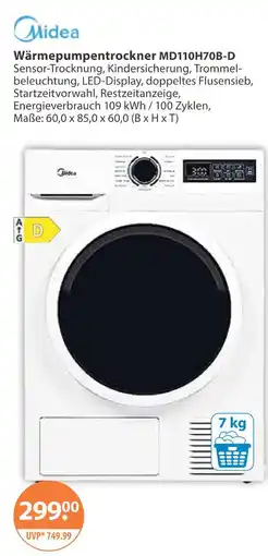 V Markt Midea wärmepumpentrockner md110h70b-d Angebot