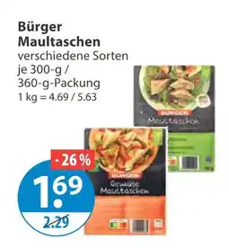 V Markt Bürger maultaschen Angebot