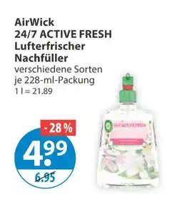 V Markt Airwick 24/7 active fresh lufterfrischer nachfüller Angebot