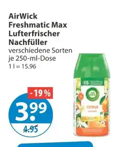 V Markt Airwick freshmatic max lufterfrischer nachfüller Angebot