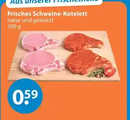 V Markt Frisches schweine-kotelett natur und gewürzt Angebot