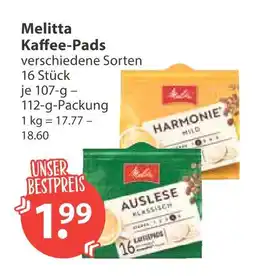 V Markt Melitta kaffee-pads Angebot