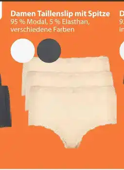V Markt Damen taillenslip mit spitze Angebot
