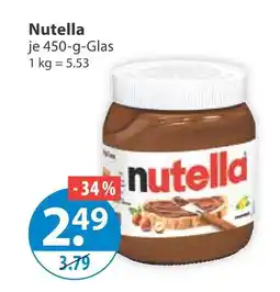 V Markt Nutella süßer brotaufstrich Angebot